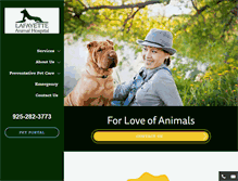 Tablet Screenshot of lafayetteanimalhosp.com